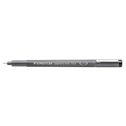 STAEDTLER Pigment Liner, Fineliner Pen for Drawing, Drafting, Journaling, 0.05mm, Black, Box of 5 Pens, 308 0059M