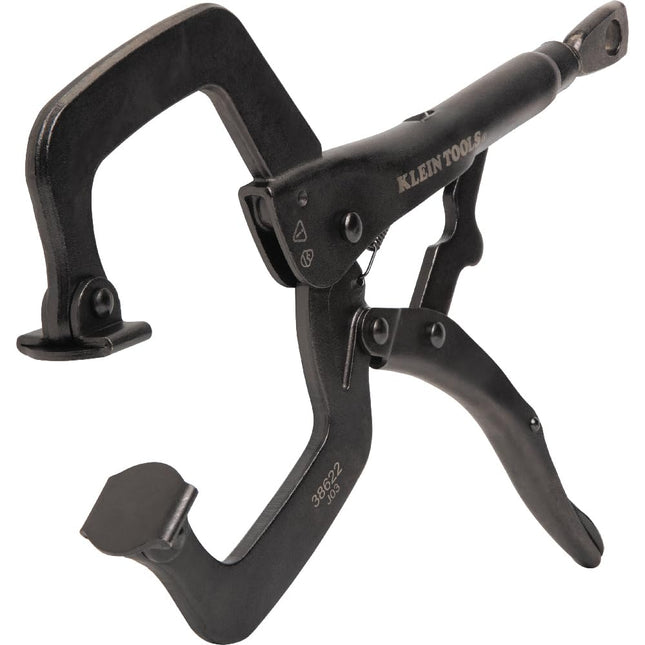Klein Tools 38622 C-Clamp Locking Pliers with Swiv