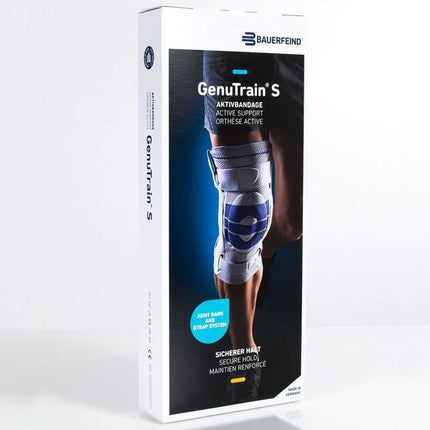 Bauerfeind - GenuTrain S - Hinged Knee Brace Support - Advanced Stability of the knee joint - Right Knee - Size 3 - Color Beige