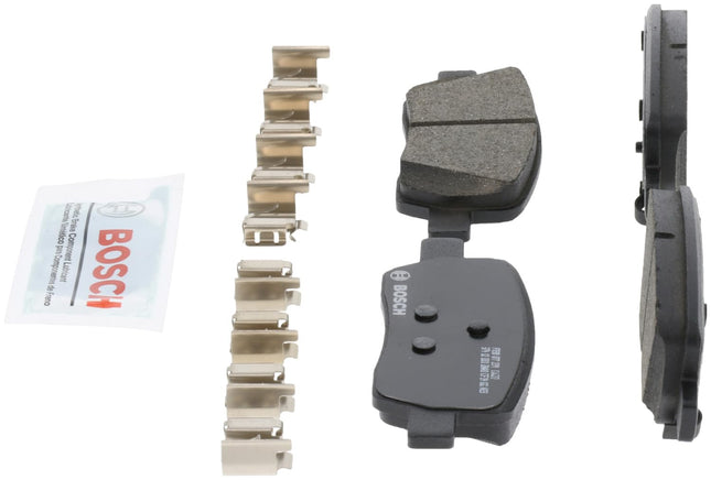BOSCH BC2381 QuietCast Premium Ceramic Disc Brake Pad Set - Compatible with Select Hyundai Santa Cruz, Santa Fe; Kia Carnival, Sorento; REAR