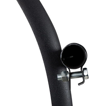 United Pacific 10714 Competition Series 24” x 24” Heavy-Duty Black Poly Quarter Fender Set w/Tube Bracket, Internal Mounting – ONE Set (Pack of 2)