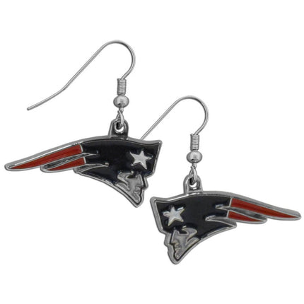 Siskiyou Sports NFL New England Patriots Chrome Dangle Earrings