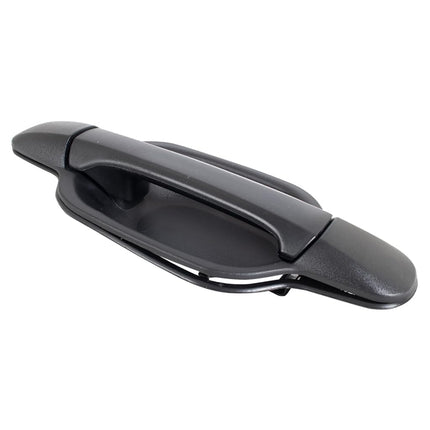 TRQ Rear Right Exterior Door Handle Black Passenger Side