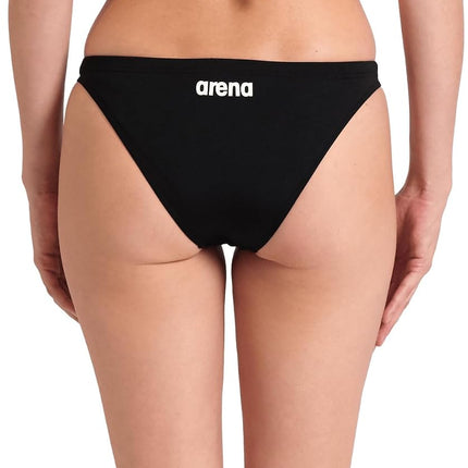 Arena Women's Team Swim Bottom Solid Two Piece Swimsuit (Pack of 1), Neon Blue/Team Orange, 8