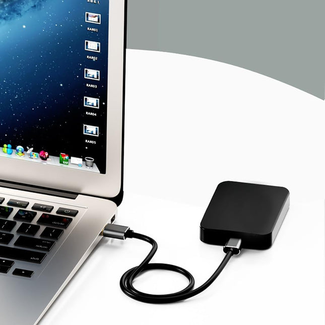 Cable de datos AlyKets USB 3.0 a USB C para disco duro externo Western Digital WD My Book, cámara Canon Powershot Live View