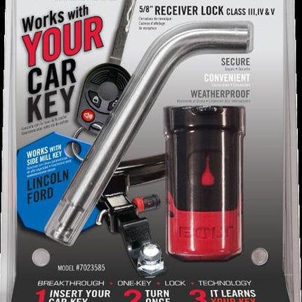 Hitch Pin Lock, Works with your Ford, Land Rover and Mazda BT-50 Ignition Key
