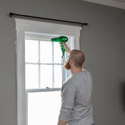 DUCK Brand Rolled Shrink Film Window Kit, Insulates up to 10 Windows, 62 in. x 420 in, Clear (287406)