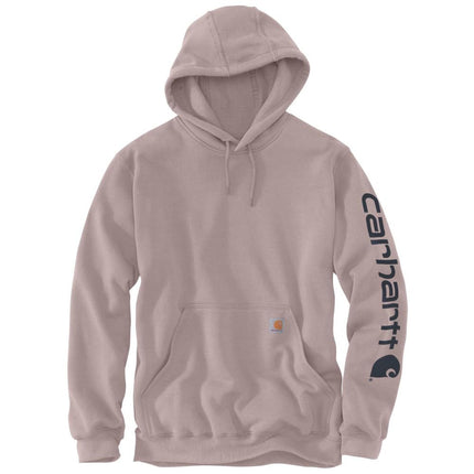 Carhartt Mens Polycotton Stretchable Sleeve Logo Hooded Sweatshirt Top