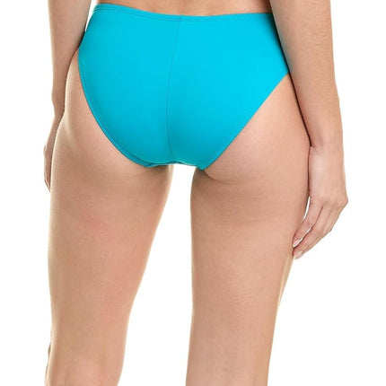 Bas de maillot de bain hipster uni La Blanca Island Goddess pour femme, turquoise, taille 8