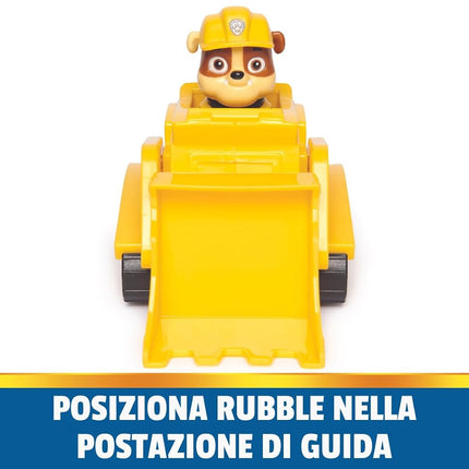 PAW Patrol, Rubble’s Bulldozer, Toy Vehicle with Collectible Action Figure, Sustainably Minded Kids’ Toys for Boys & Girls Aged 3 and Up