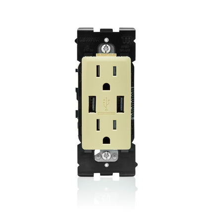 Leviton RUAA1-WG Renu USB Charger/Tamper-Resistant