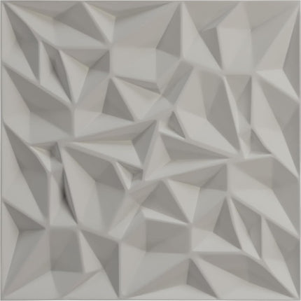 Ekena Millwork 19 5/8"W x 19 5/8"H Leto EnduraWall Decorative 3D Wall Panel, Satin Blossom White (Covers 2.67 Sq. Ft.