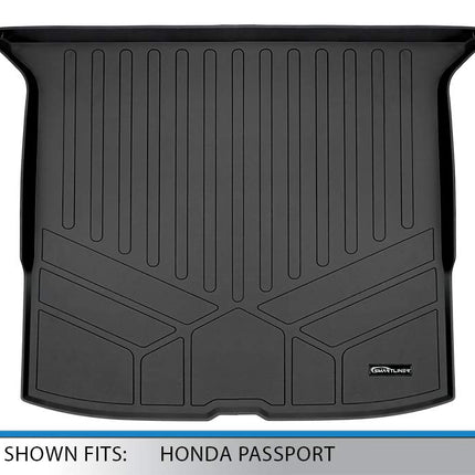 SMARTLINER Alfombrilla de maletero para todo tipo de clima, ajuste personalizado, negra para Honda Passport 2019-2020