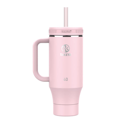 Takeya Straw Tumbler with Handle - for Coffee, Wat