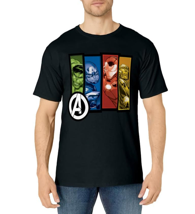 Marvel Avengers Four Heroes Four Colors T-Shirt