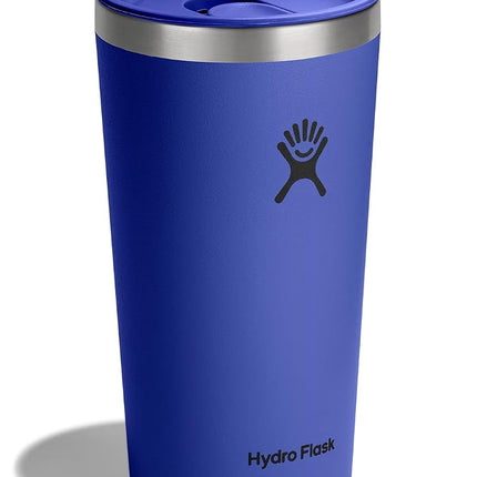 Hydro Flask All Around Tumbler Press-in Lid, Insulated Travel Mug, Stainless Steel Coffee Cup 20 Oz Capri Blue