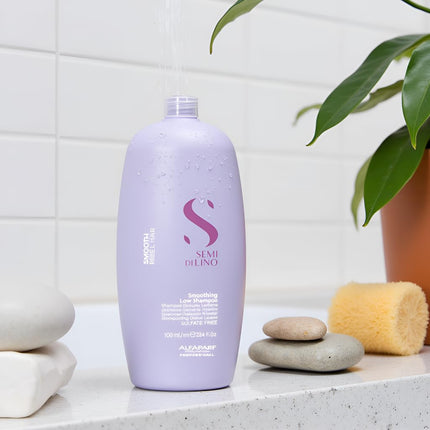 Alfaparf Milano Semi di Lino Smooth Smoothing Low Shampoo 1000 ml - Unruly Hair