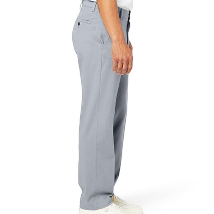 Dockers Men's Easy Khaki Straight Fit Pant D2 Casual, Burma Grey, 33W x 32L