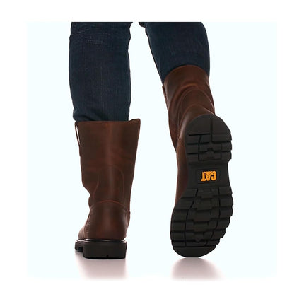 Caterpillar Men's Revolver Pull-On Steel Toe Boot,Dark Brown,9.5 W US