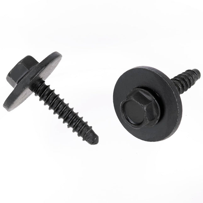 OAUTOO 20 pernos de escudo contra salpicaduras para cubierta de parachoques, tornillos para forro de guardabarros W716345-S450B para Ford Edge Escape Explorer F150 Fushion Maverick Fis Mustang MKC MKX MKZ 2013 en adelante