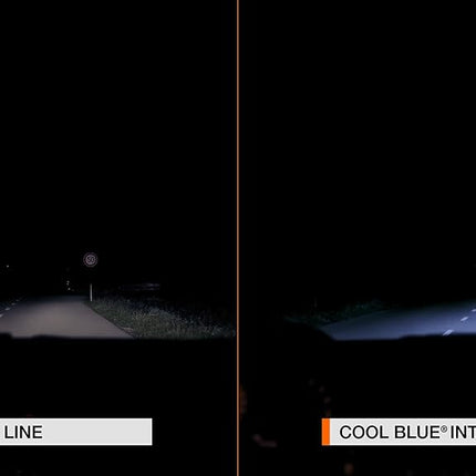 OSRAM COOL BLUE INTENSE H15, +20% more brightness, up to 3,700K, halogen headlight lamp, LED look, folding box (1 lamp), 64176CBN