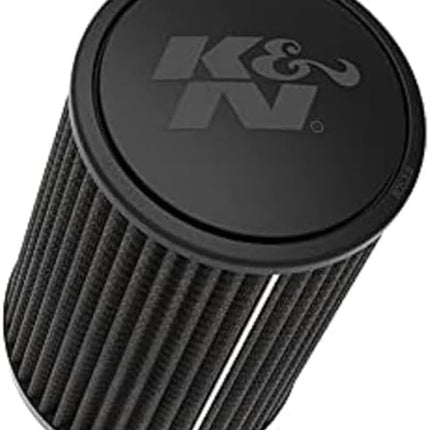 K&N Black Universal Dryflow Conical Air Filter 102mm flange, 152mm base, 133mm top, 229mm height (RU-3112HBK)