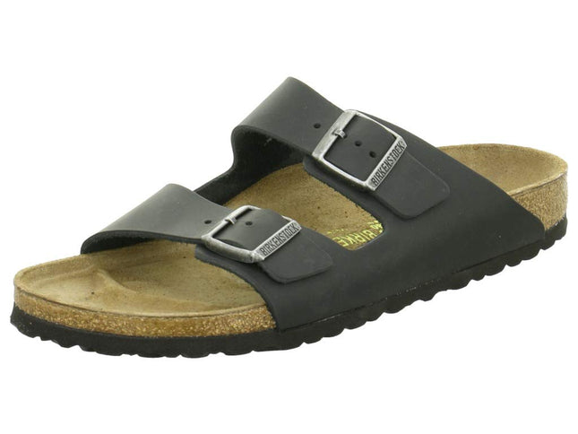Birkenstock Women's Arizona Slides, Black, 12 Wome