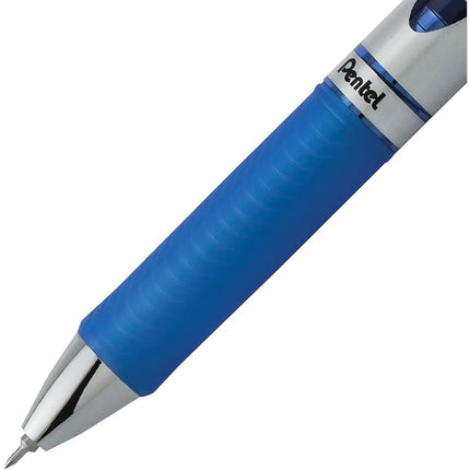 Pentel EnerGel RTX Retractable Liquid Gel Pen, (0.3mm) Needle Tip, Extra Fine Line, Blue Ink, 3-Pk (BLN73BP3C)