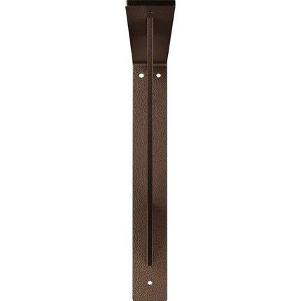 Ekena Millwork BKTM02X14X14TRHDB 2 inch W x 14 inch D x 14 inch H Traditional Steel Bracket, Hammered Dark Bronze