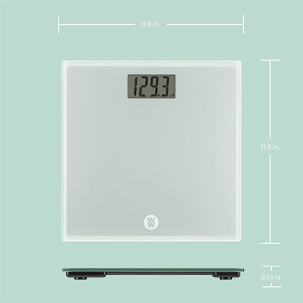 Básculas Weight Watchers de Conair, Báscula digital de baño para peso corporal en acabado Mármol Blanco