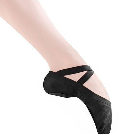 Bloch Women's Pro Elastic Ballet Dance Shoes, Black, 2