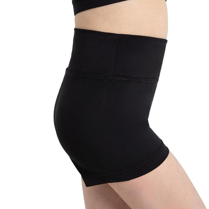 Capezio High Waisted Short - Girls, Black, Large