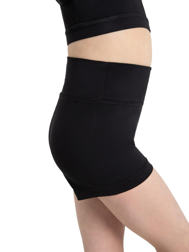 Short taille haute Capezio - Fille, Noir, Moyen