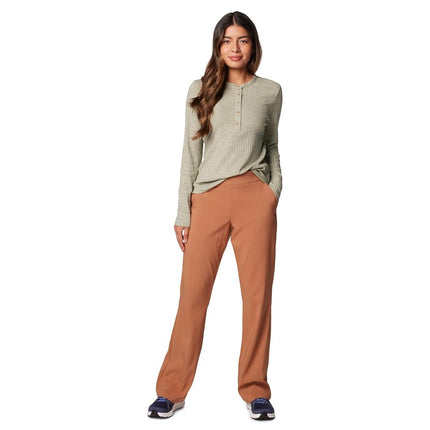 Columbia Women's All Seasons Bootcut Pant Hiking, Camel Brown, S