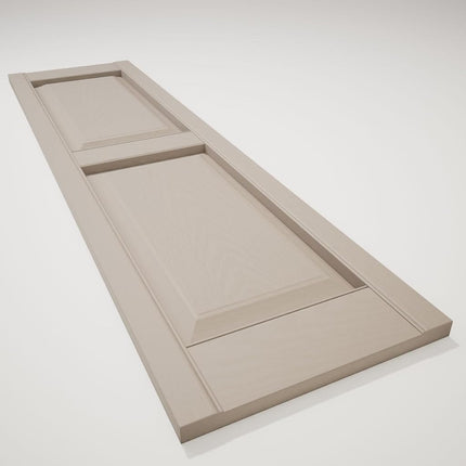 Ekena Millwork Lifetime Vinyl LP2S14X03100CL Standard Two Equal Panel Vinyls, Raised Panel Vinyl Shutters, w/Installation Shutter-Lok's & Matching Screws (Per Pair), 14 3/4"W x 31"H, Clay