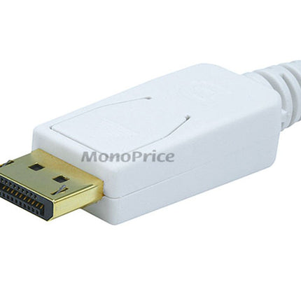 Monoprice 106007 6-Feet 32AWG Mini Display Port to Display Port Cable, White