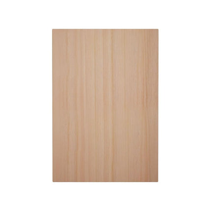 4 1/2"W x 6 1/2"H x 1"P Americraft Solid Hardwood Stain Grade Smooth Plinth Block with Squared Edge, Cherry