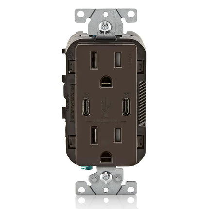 T5637-B 30W (6A) USB Dual Type-C/C in-Wall Charger