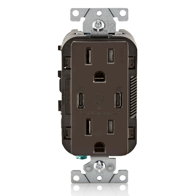 T5637-B 30W (6A) USB Dual Type-C/C in-Wall Charger