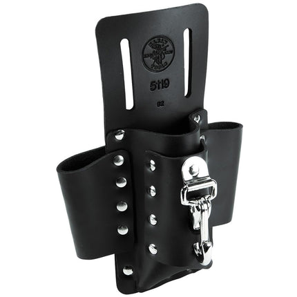 Klein Tools 5119 Tool Pouch, Multi Tool Holder with 4 Pockets and Knife Holder is Great for Electrician Gifts