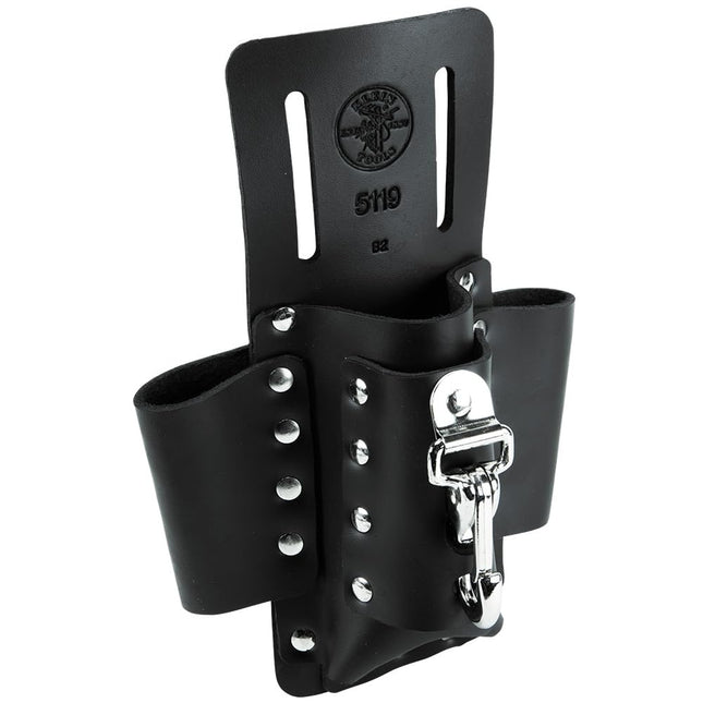 Klein Tools 5119 Tool Pouch, Multi Tool Holder with 4 Pockets and Knife Holder is Great for Electrician Gifts