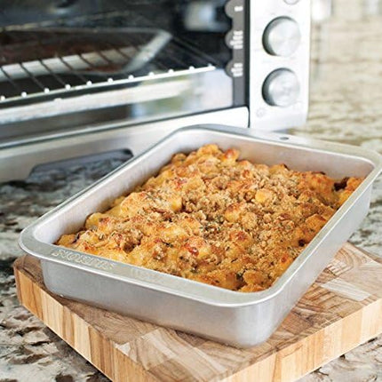 Nordic Ware USA Natural Aluminium Rectangular Baker, 25.5 x 18 x 4.5 cm,Silver