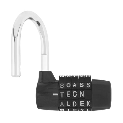 5 Letter Word Lock Combination Locks,Black
