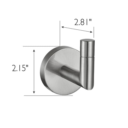 Design House 558338 Graz Robe Hook for Bathroom Bedroom Closet Kitchen or Office Satin Nickel