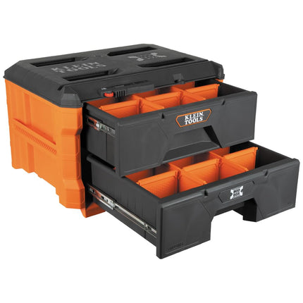 Klein Tools 54922MBR MODbox Drawer Dividers, 16-Piece Adjustable Organizer Set, Two Drawer Compatible, Impact-Resistant, Tool Storage Organization