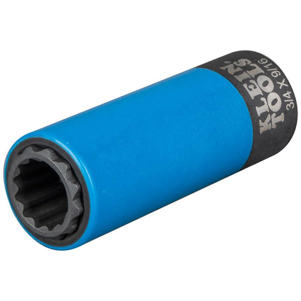 2-in-1 Non-Marring Impact Socket, Coated 12-Point Deep Sockets, 3/4- and 9/16-Inch Sizes Klein Tools 66030