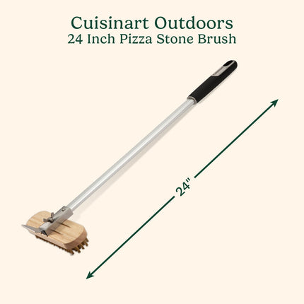 Cuisinart CCB-4114 Pizza Cleaning Brush, Gray/Wood