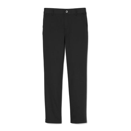 French Toast Girls' Pull-On Straight Fit Twill Pant, Black, 3 Years