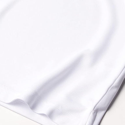 IZOD Boys' School Uniform Short Sleeve Polo Shirt, Button Closure, Moisture Wicking Performance Material, White, 8 Husky