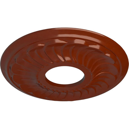 Ekena Millwork CM11BLFIF Jet Blackthorne Ceiling Medallion, FireBrick